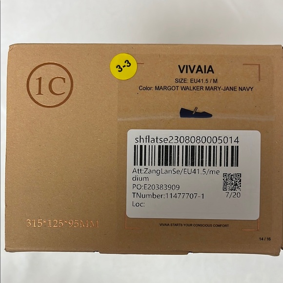 VIVAIA Margot Walker Mary-Jane (Lightweight Square Toe); Navy; US 10; EU 41.5 M - Picture 9 of 11